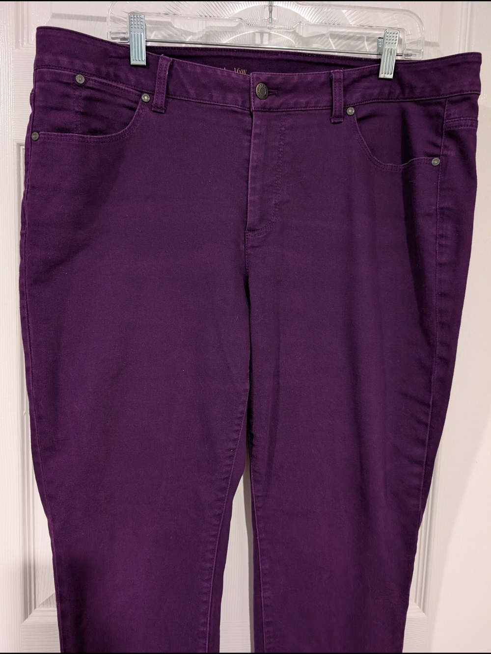 Talbots Purple Heritage Slim Ankle Jeans in Size 16W (Woman) - Picture 4 of 12